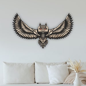 Laser geschnitten Eule Multilayer SVG Wall Art Files Multilayer Tiere Datei Glowforge, Cricut, CNC, XTool, Lightburn
