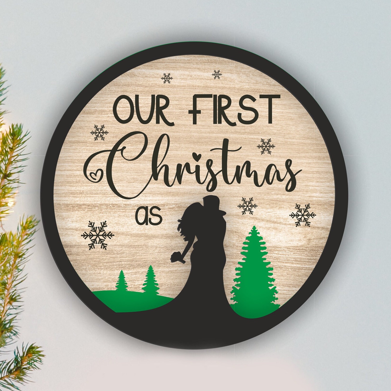レーザーカット マルチレイヤー Mr and Mrs ファイル クリスマス 私