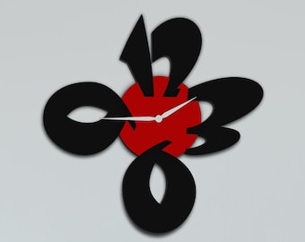 Laser Cut Wall Clock Svg Files Home Wall Art Dxf Cnc XTool Lightburn For Wood Laser Cutting
