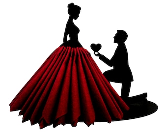 Laser Cut Napkin Holder SVG Wedding DXF Files Glowforge, XTool, Lightburn, 3mm for Laser Cutting Projects