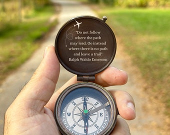 Son Gift, Bonus Son Gift, Personalized Graduation Gift, Gift for Son, Graduation Gift for Him, Personalized Compass, Engravable Compass