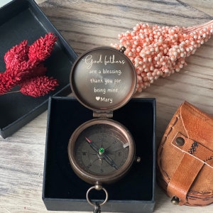 Engraved Gift, Personalised Gift, Christening Gift, Baptism Gift, Communion Gift, Brass Compass, Engraving Custom Compass, Godfather Gift