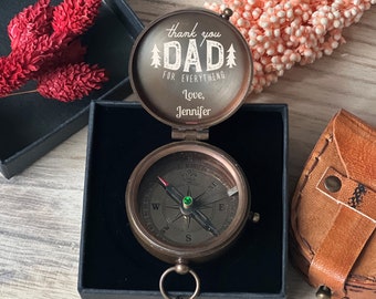 Personalized Gifts for Dad, Father's Day Gift, Dad Gift, Gifts for Dad, Custom Gifts, Gifts from Daughter to Dad, Dad Birthday Gift, Compass