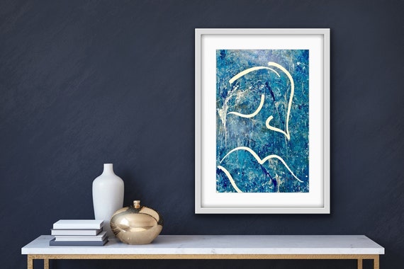 Giclee Print, Comfort In Tempestuous Waters, Modern, Contemporary Style, Abstract Art