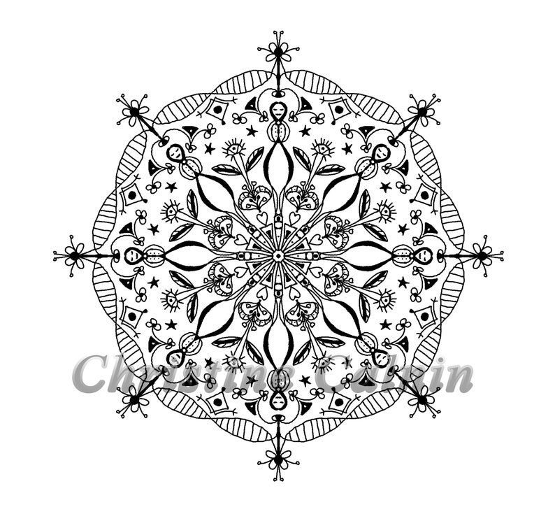 Cricut Printable Vinyl Mandala Color