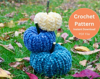 Easy Crochet Pumpkin Pattern, Digital crochet pattern "Pumpkin", Crochet Pumpkin Decor, Pumpkin Crochet Pattern,