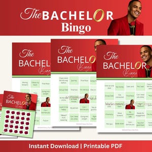 The Bachelor Bingo / Stagione 29 / Bachelor Nation / JGrant Ellis / Bachelor Watch Party / Download immediato / ABC TV / Bach Bracket