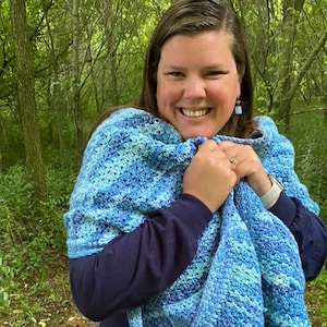 Pocket Shawl Crochet Pattern, Crochet Pattern, Crochet Shawl, Pocket Scarf, Shawl with Pockets, Crochet Wrap,