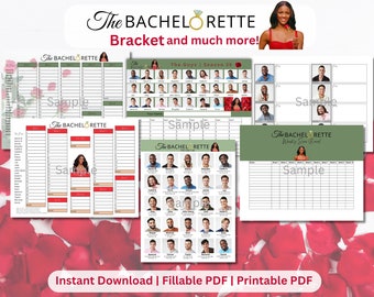 The Bachelorette Bracket Season 20 Bachelor Fantasy League - Etsy