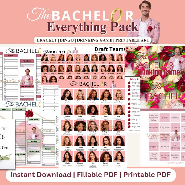 The Bachelorette | Everything Pack | Season 21 | Bachelor Nation | Bachelor Watch Party | Jen Tran | Fantasy League | Bach Bracket |