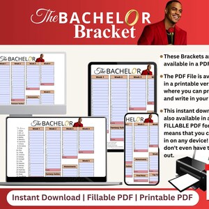 The Bachelor Bracket | Season 29 | Bachelor Fantasy League Printable ...