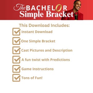 The Bachelor Bracket | Season 29 | Bachelor Fantasy League Printable ...