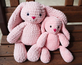 Crochet PATTERN Bunny, Bunny amigurumi, Amigurumi tutorial PDF in English, PDF Bunny crochet pattern, Amigurumi rabbit pattern bunny pattern