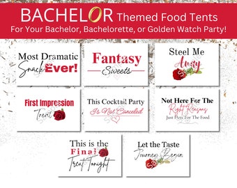 The Bachelorette, The Bachelor, The Golden Bachelor, Watch Party, Bachelor Fantasy League, Bachelor Nation, Bachelor Food Signs, ABC TV