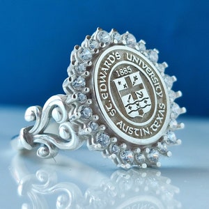 College Ring, University Ring , Graduation Gift,Graduation Ring ,Woman Ring ,Oval Ring ,Christmas Gift ,Halloween Gift ,Graduation Gift gift