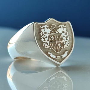 Family Crest Rings, Coat of Arms Signet Ring, Crest Ring, Family Rings, Family Crest Signet Ring, Custom Signet Ring, Personalized Jewelry
