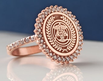 Graduation Gift,Personalized gift , ,College Ring,University Ring ,Graduation Gift ,Graduation Ring ,Woman Ring ,Signet ,Rose College Ring