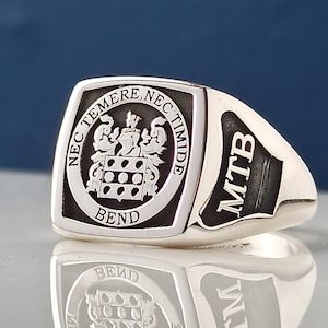 Personalisierter Ring,Weihnachtsring,Weihnachtsgeschenk,Familienwappen Siegelring,Familienwappen Siegelring,Wappen Ring,Ring