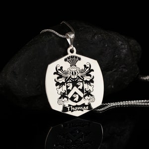 Coat of Arms Necklace, Family Crest Necklace, Custom Signet Pendant, Crest Ring, Family Crest Signet Necklace, Personalized Jewelry