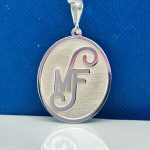 Collar con monograma, collar con letras, monograma, colgantes especiales, collar personalizado, regalo especial