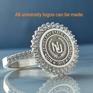 College Ring,University Ring,Graduation Gift,Graduation Ring,Woman Ring,Class Ring,College Class Ring,School Ring,High School Ring,halloween