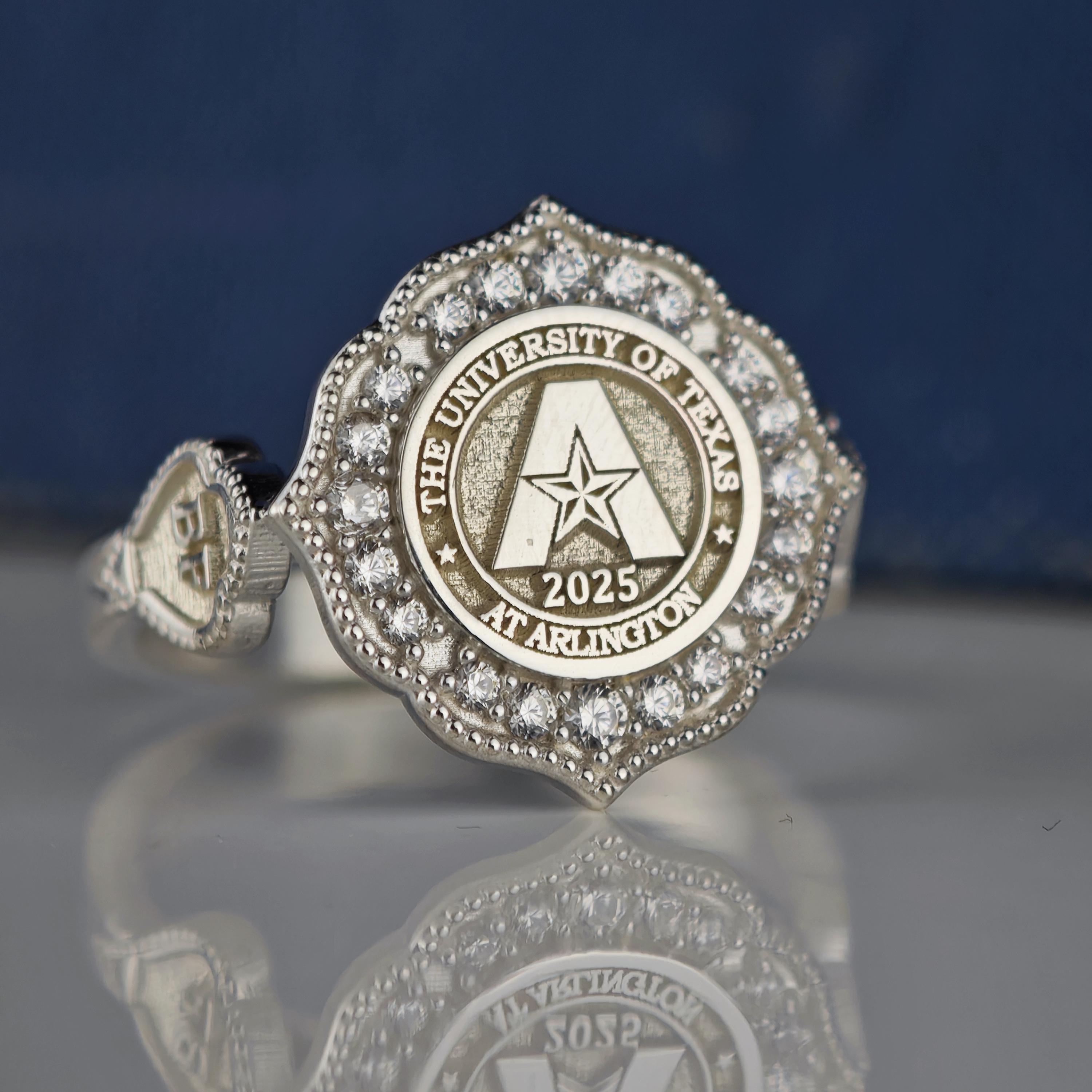 Personalized Ring College Ring Class Ring – Custom Sterling Silver ...