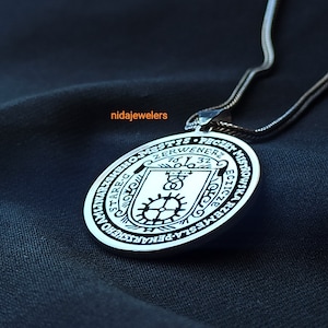 Custom Family Crest Necklace, Family Crest Pendant, Family Coat of Arms Necklace, Medallion Necklace, Family Necklace, Personalized Necklace