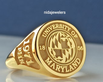 College Class Ring,High School Ring,University Ring, Graduation Gift,Class Rings,Senior Class Ring,School Ring,Father's Day Gift