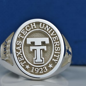 University Ring, Graduation Ring, Custom College Class Ring, College Class Ring, Sterling Silver Class Ring, Personalized College Ring