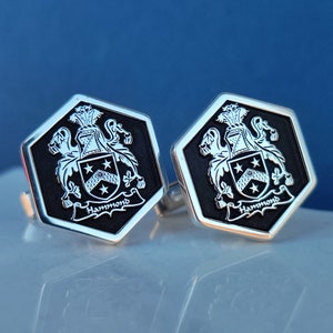 Coat of Arms Cufflinks,Family Crest Cufflinks,Custom Signet Cufllinks,Crest Cufflinks, Family Crest Cufflinks, Valentine Gift,Christmas gift