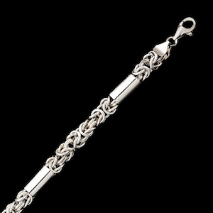 Kıng Necklace Sharnel , Men&#39;s King Chain,Silver Chain, 925K Sterling Silver King Chain ,Kıng Necklace Sharnel