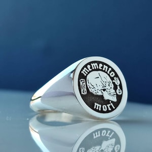 Memento Mori , Daily Stoic Ring, Personalized Jewelry , Christmas Gift, Graduation Gift, Memento Mori Ring , Silver Memento Mori Ring,