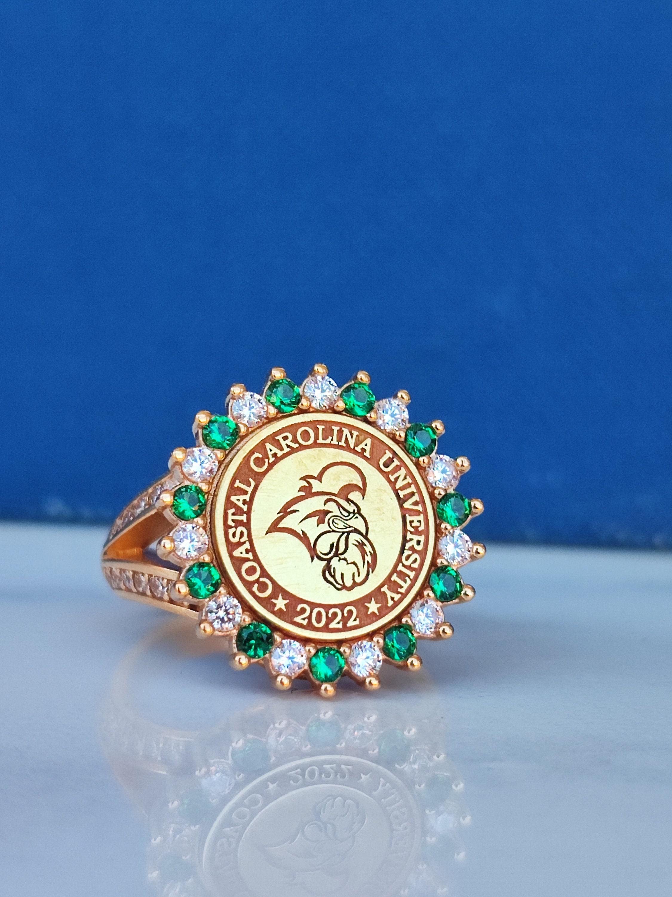 Custom Sterling Silver Graduation Ring, Personalized Class Ring - Etsy