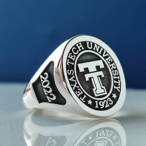 College ring , University ring , custom ring , Som sterling silver ring , ring , graduation ring , Personalized ring , for him , men ring