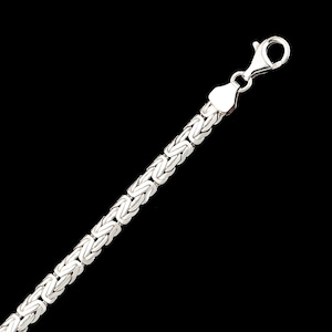 Sterling Silver Byzantine Chain Necklace • Bali Byzantine Necklace • King Chain Men Necklace • Byzantine Necklace • Men Chain Necklace