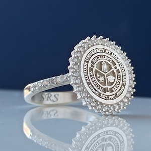 College Ring, University Ring , Graduation Gift , Graduation Ring , Woman Ring , Signet Ring , Christmas , Halloween , for him gift , Ring