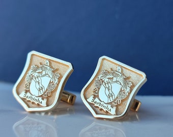 Coat of Arms Cufflinks, Family Crest Cufflinks, Custom Signet Cufllinks, Crest Cufflinks, Family Crest Cufflinks,wedding gift