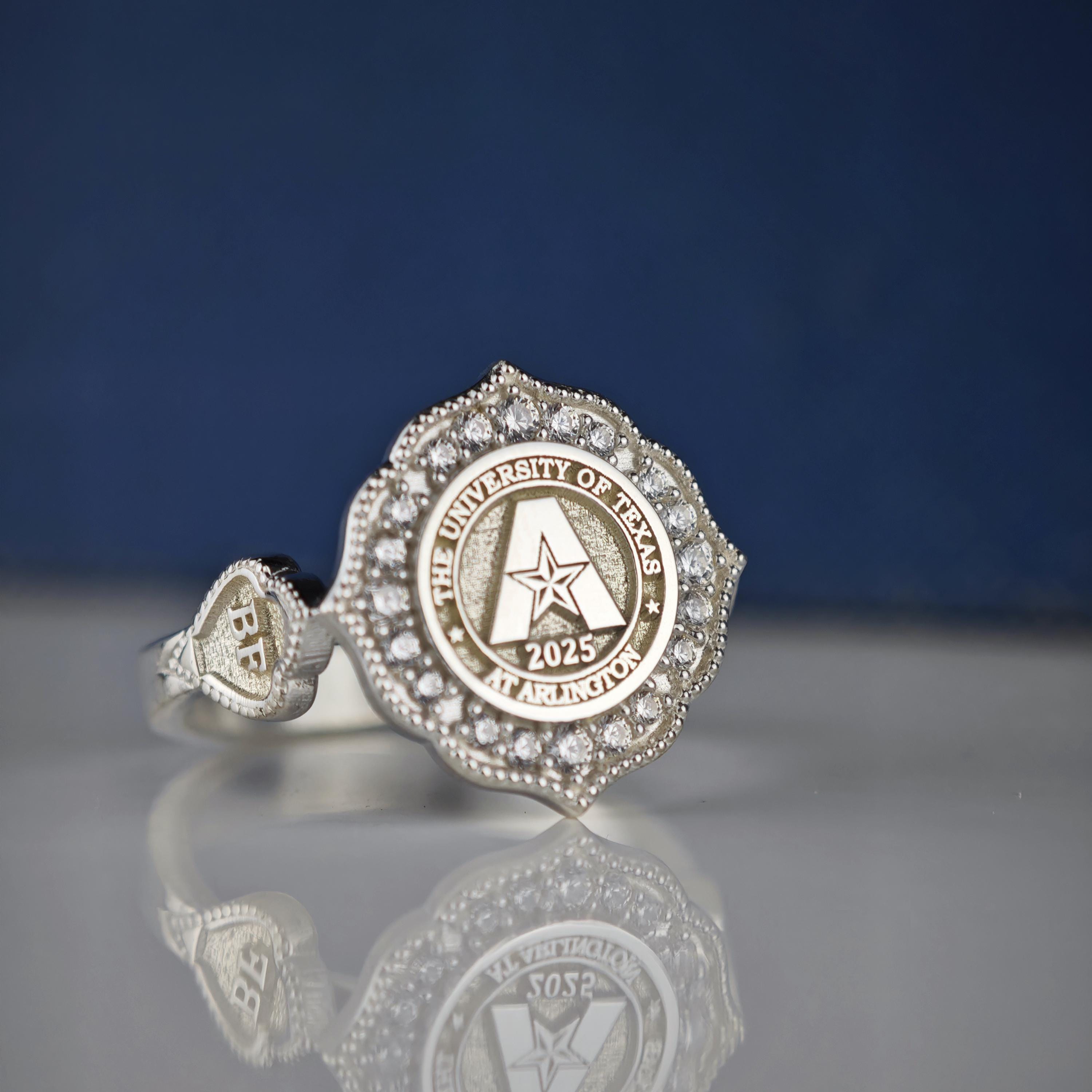 Personalized Ring College Ring Class Ring – Custom Sterling Silver ...