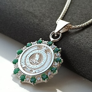 College Necklace , University Necklace , Personalized Necklace , Graduation Gift , Class Necklace , Woman Necklace,Signet Necklace , Gift image 2