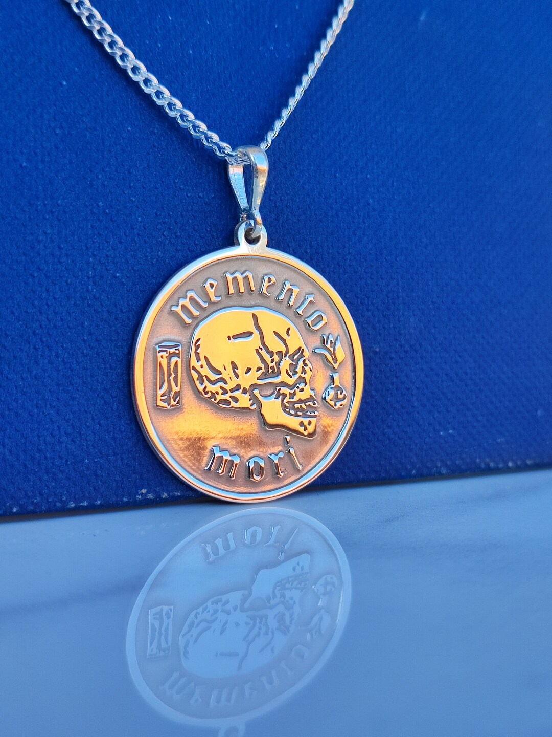 Memento Mori,memento Mori Necklace,coat of Arms Necklace,custom ...