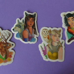 Dierlijke Stickerreeks van 4