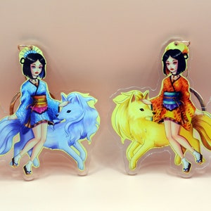 Ninetales Acrylic Charm (double sided)