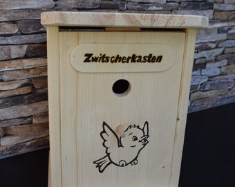 Zwitscherkasten Schnapsbar Geschenkidee Vogelhaus Scherzartikel inc. 4 Gläser Vogelhäuschen    Nistkasten