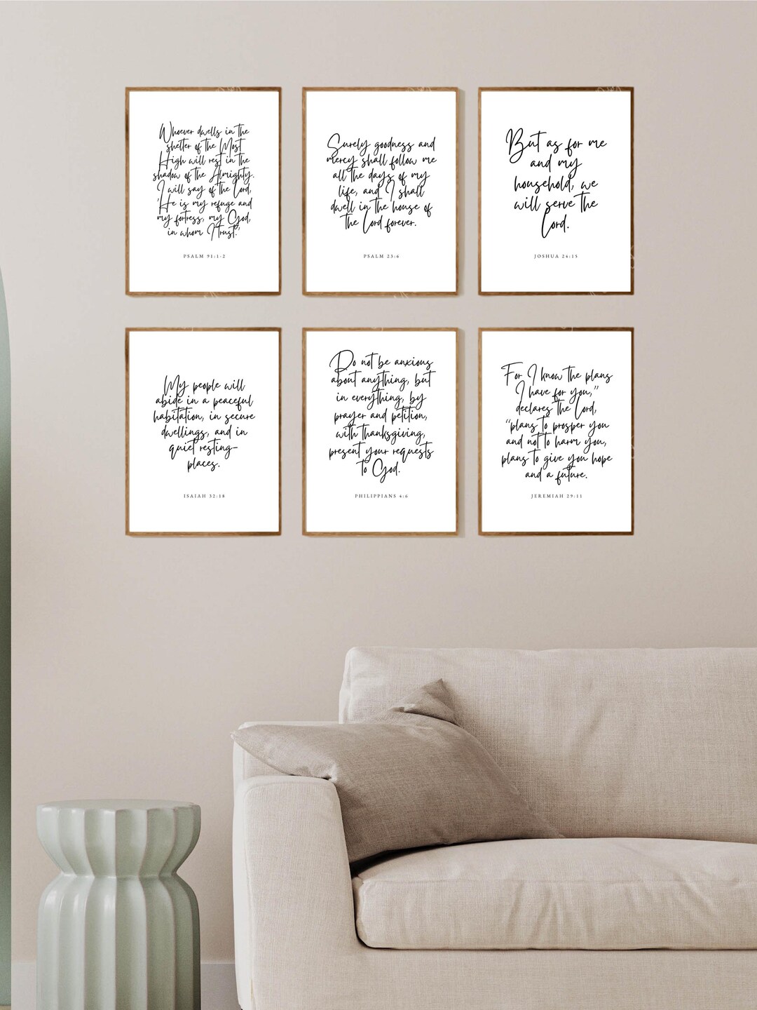 Wall Scripture Bible Verse Wall Art Printable, Scripture Wall Art, Christian Decor ...