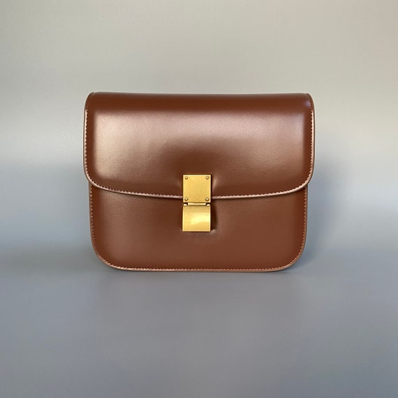 Celine Brown Smooth Leather Small Box Bag - Handbag | Pre-owned & Certified | used Second Hand | Unisex
