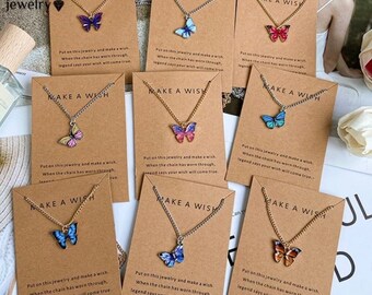 Butterfly Necklace gold/silver