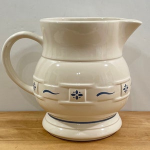 Longaberger Woven Traditions Classic Blue 64 Fluid Ounce Pitcher