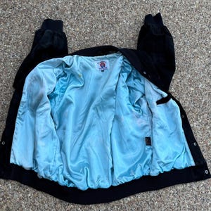 Joe Camel Black Suede Bomber Jacket, Tag Size XL image 9