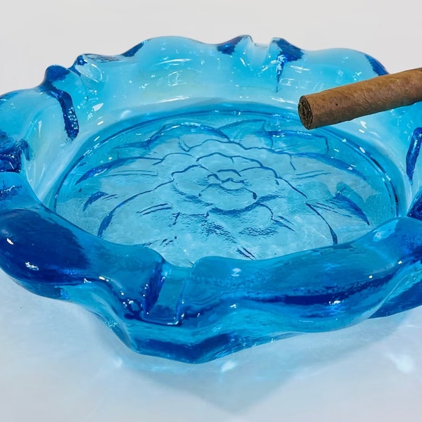 Glass Ashtray Etsy