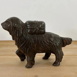 Cast Iron Rescue Dog Coin Bank - As Is